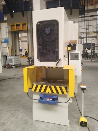 C-frame perforation press